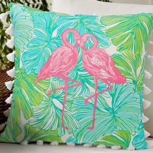 LILLY PULITZER FRONDS PLACE PILLOW - NEW WITH TAG